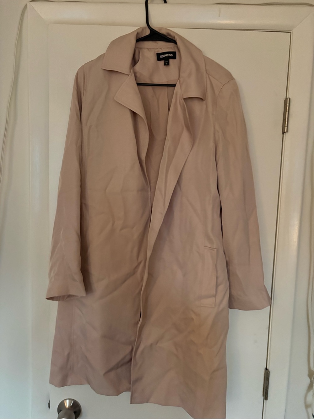Express Women's Pale Blush Trench Coat